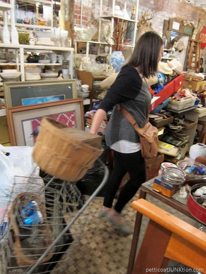 shopping with Beth at my favorite junk shop