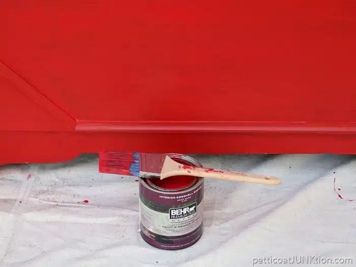 one coat of paint