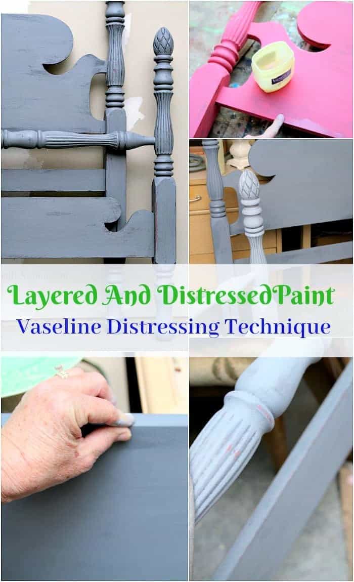 Vaseline Petroleum Jelly Paint Layering And Distressing Technique