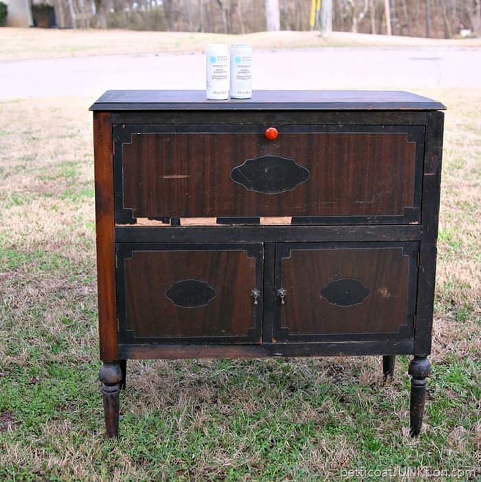vintage radio cabinet project beverage cabinet