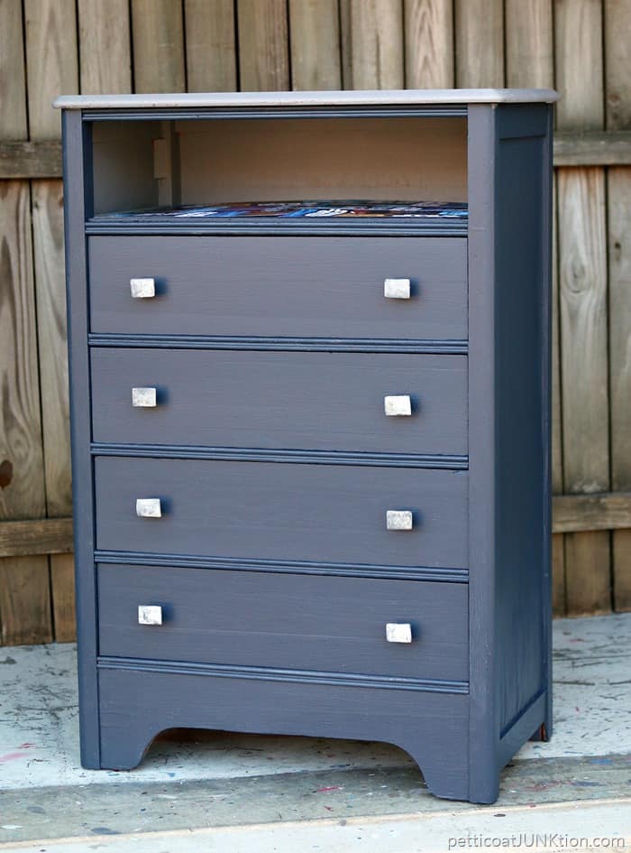 Painted Dresser: Grays Harbor {the perfect blend of navy + gray} - Favorite  Paint Colors Blog