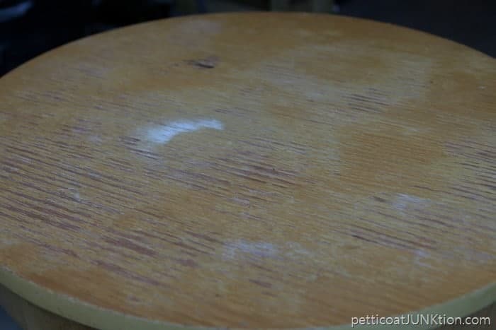 rippled wood table top