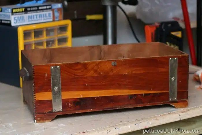 topless wood chest