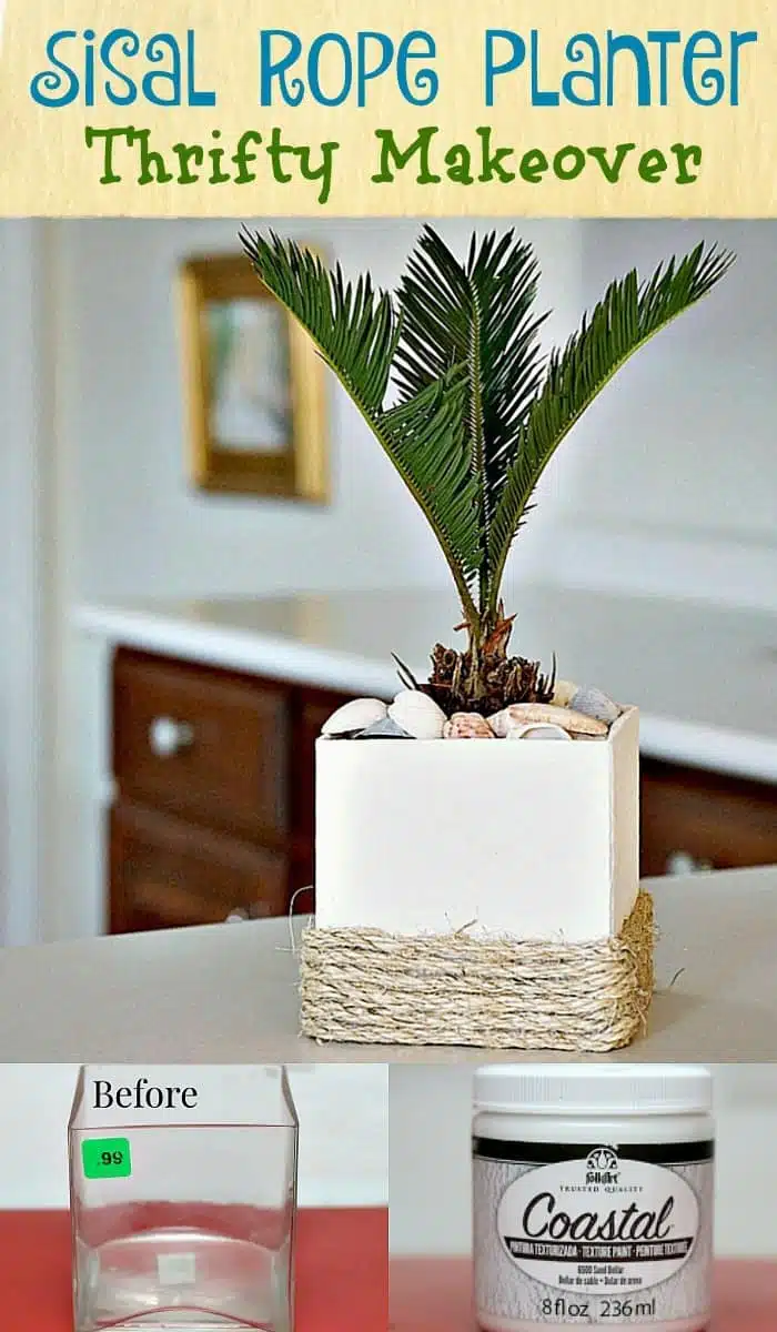 Sisal Rope Planter Brings A Bit Of Florida Home - Petticoat Junktion