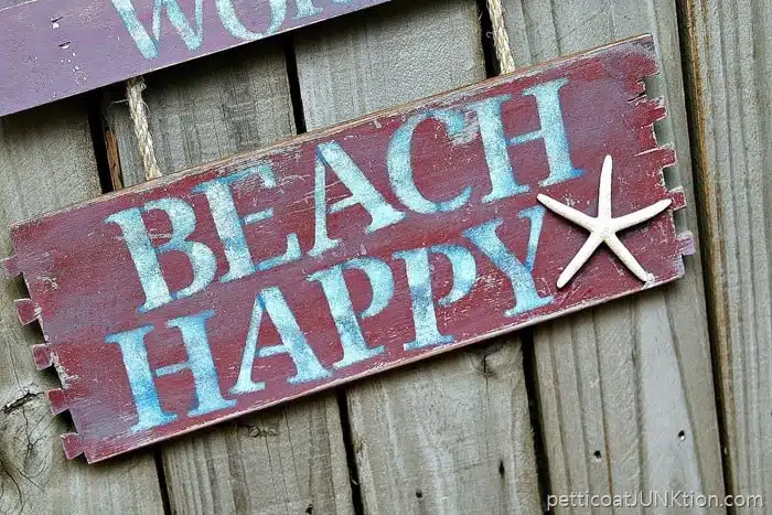 Beach Happy Sign Don't Worry