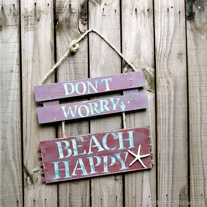 Beach Happy Sign
