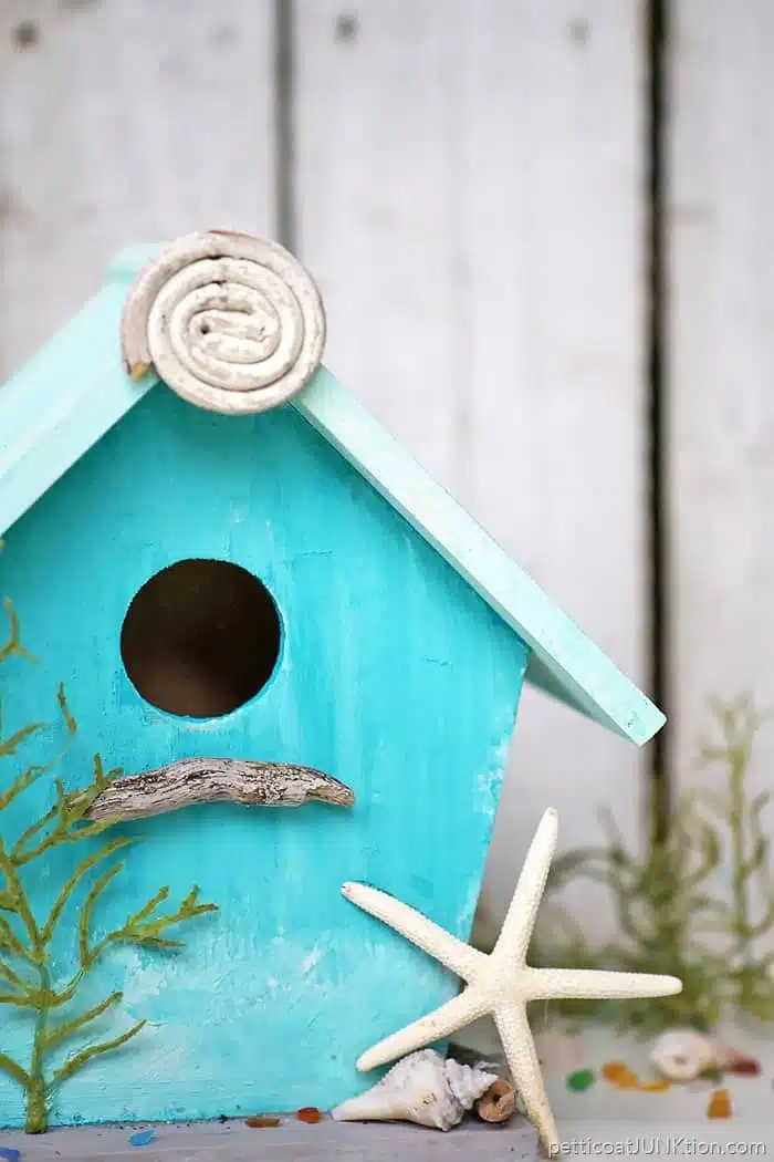 DIY Beach Inspired Birdhouse Project With A Coastal Vibe