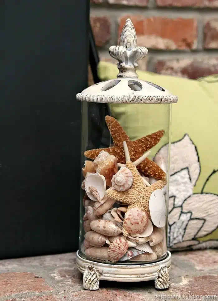 Update A Thrift Store Container and add seashells 2