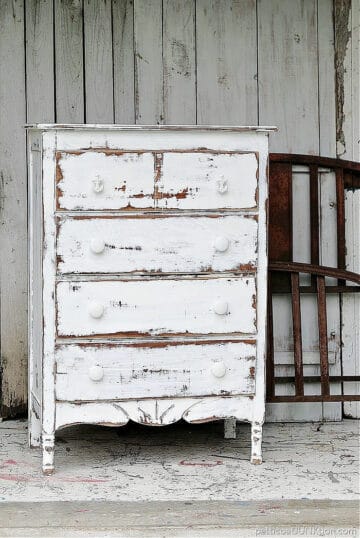 Shabby Chic Distressed White Furniture - Petticoat Junktion