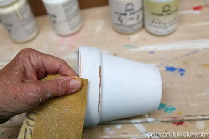 distressing white paint
