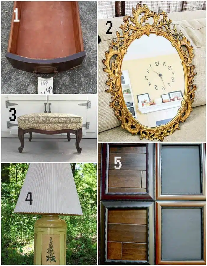 June Thrift Store Decor Makeovers before photos