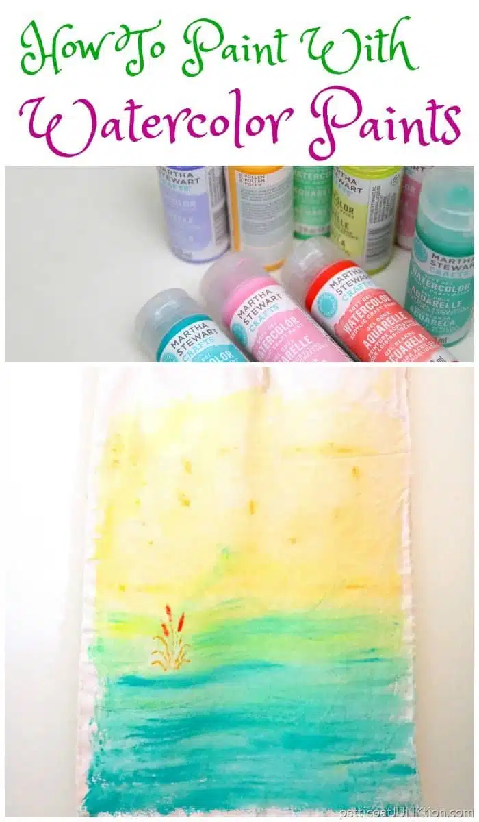 How to paint with Martha Stewart Watercolor Paints