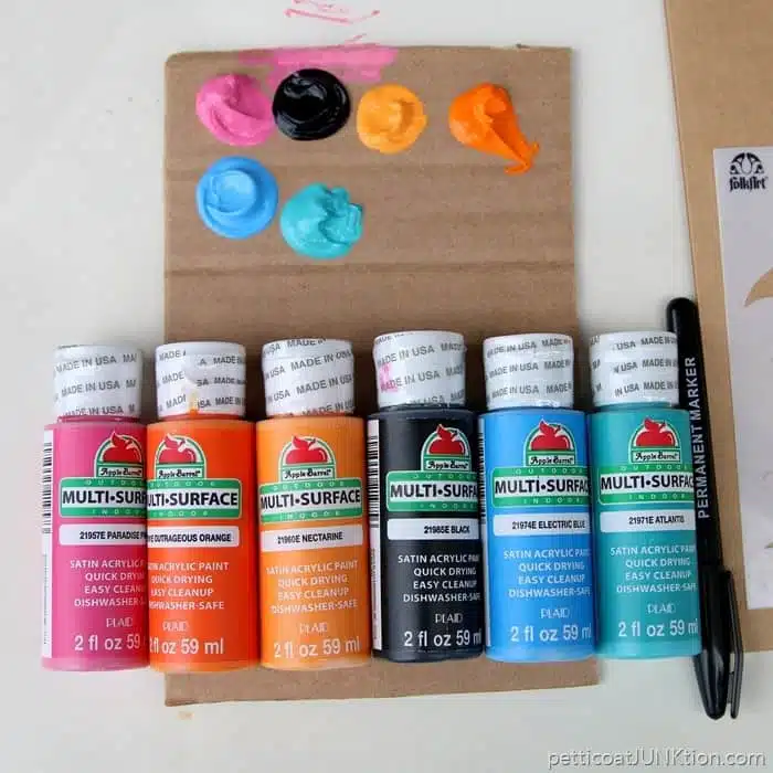 acrylic paint selection from Apple Barrel