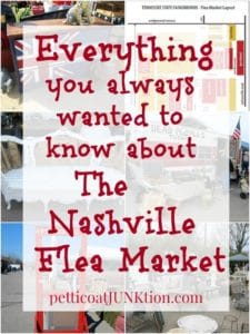 Nashville Flea Market information including dates, times, hours, market layout, shopping tips, etc.