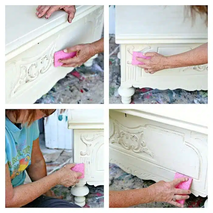 how to antique or age painted furniture
