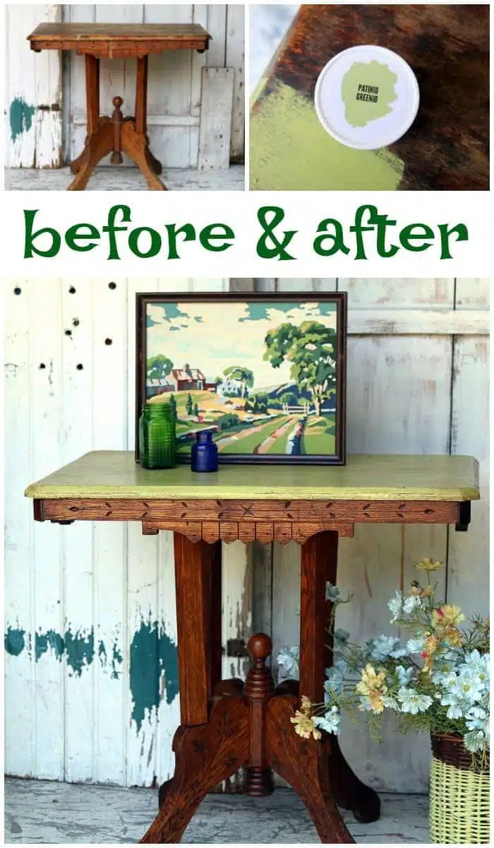 how to restore a furniture finish and add paint too