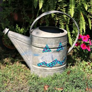 watering can jack o lantern Fall Halloween display