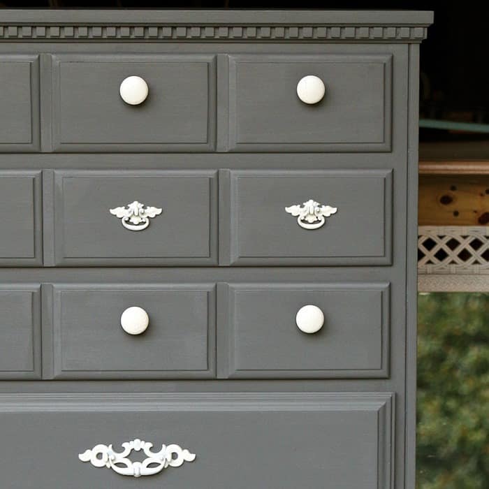 Painting Wood Furniture Pewter Gray, How To Paint A Wood Dresser Gray