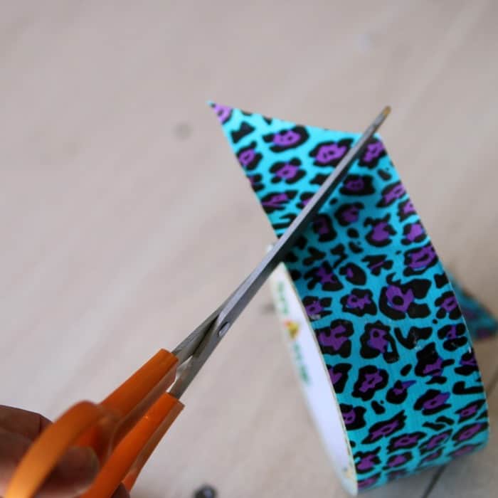 cutting Duck Tape with scissors
