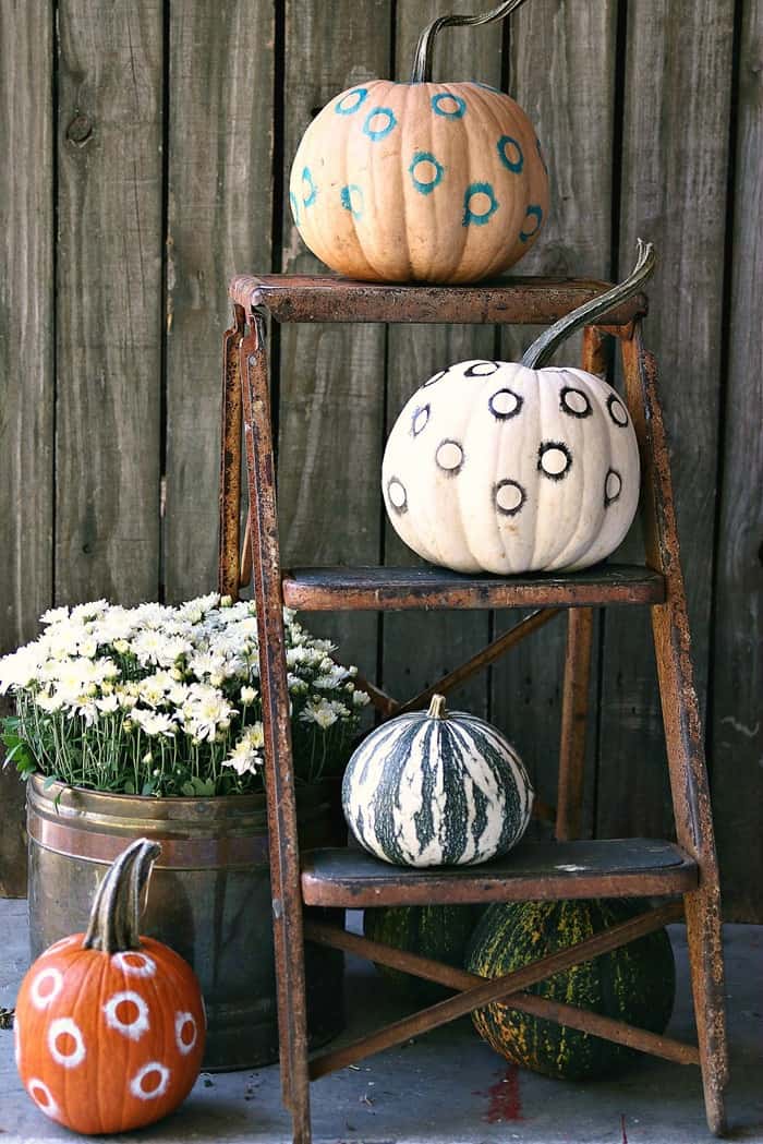 DIY painted pumpkins for Fall home decor