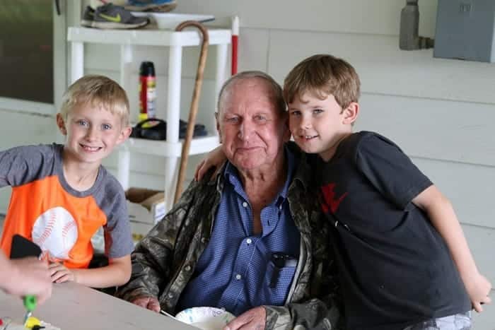 grandpa and grandsons