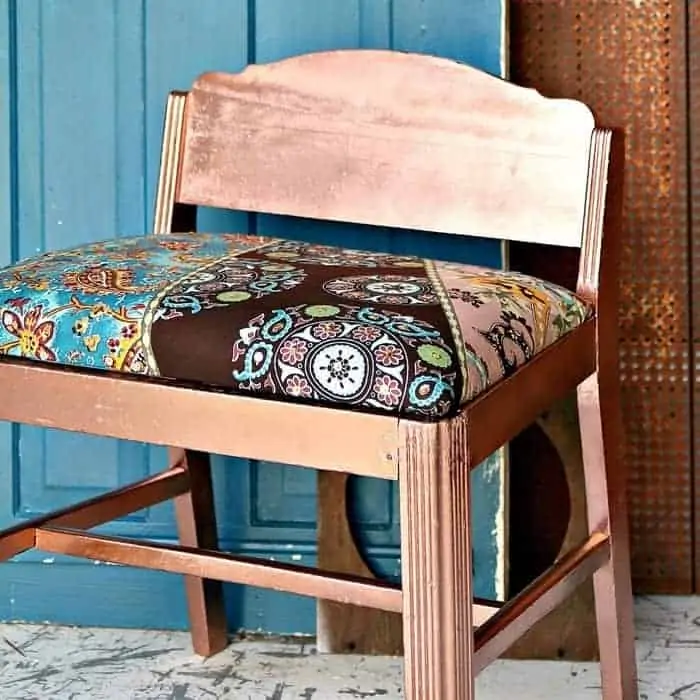 Rust-Oleum Spray Paint Metallic Copper Furniture Makeover