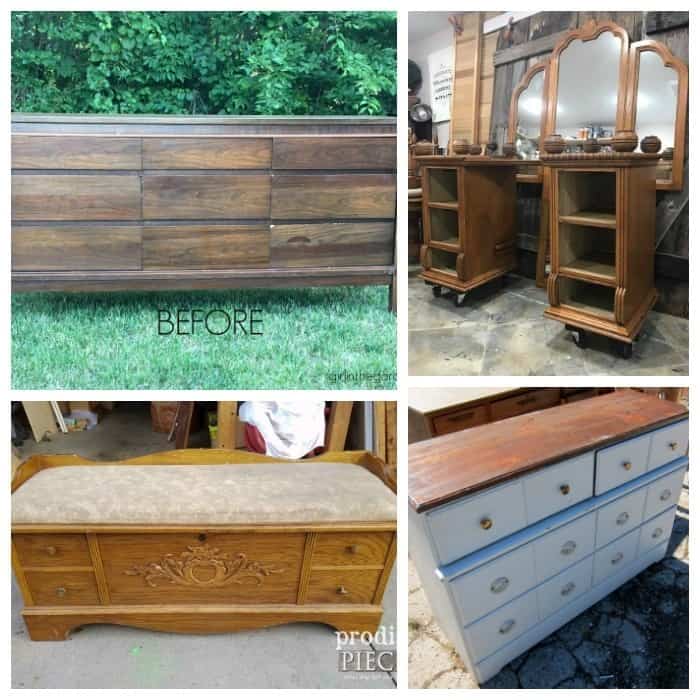 before collage furniture fixer uppers October