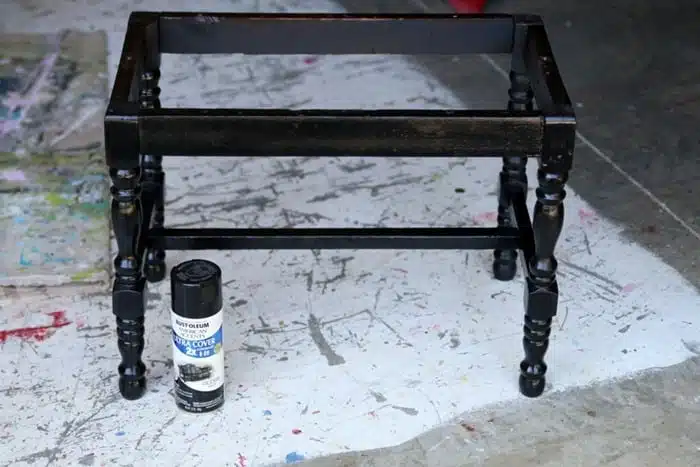 black spray paint for furniture
