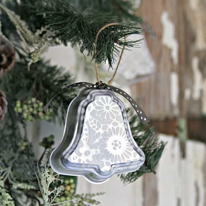 silver bell diy ornament