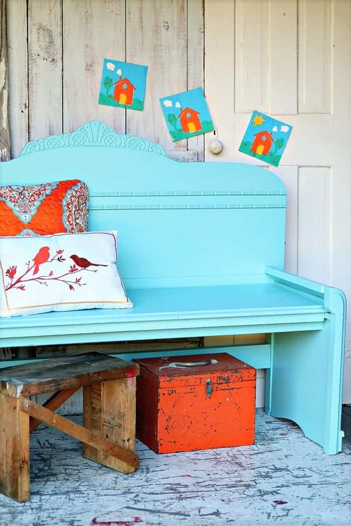 Bench Using A Vintage Headboard, How To Make A Bench Out Of An Old Headboard And Footboard