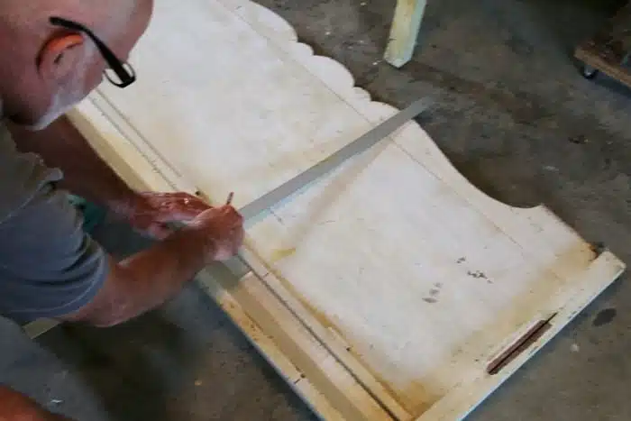 measure and cut foot board