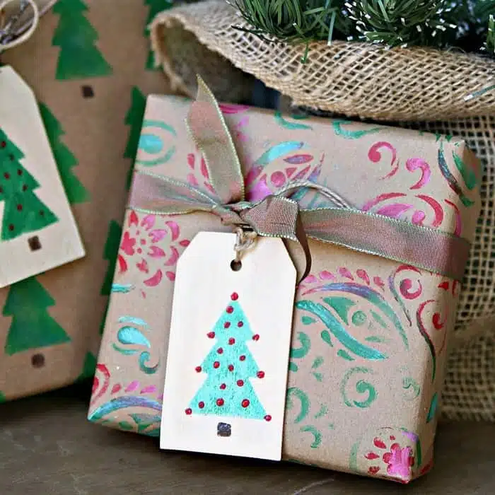 Holiday Time Brown Kraft Wrapping Paper, Christmas, Natural, DIY