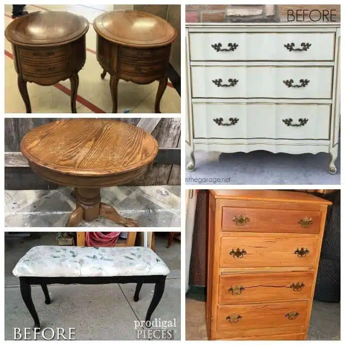 Furniture Fixer Uppers before project makeover
