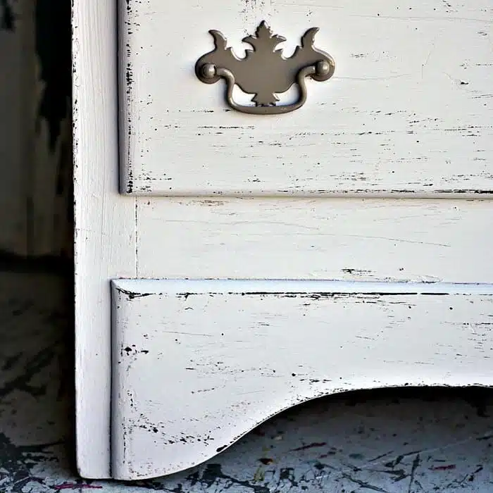 How To Paint Problem Furniture To Look Distressed Without Sanding