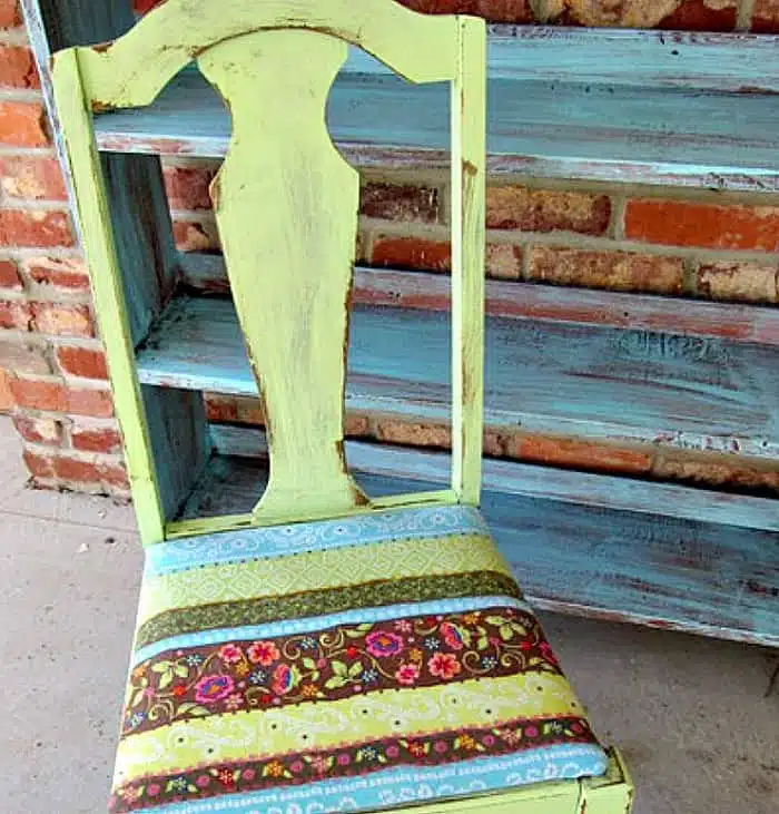 recover a chair seat with a skirt