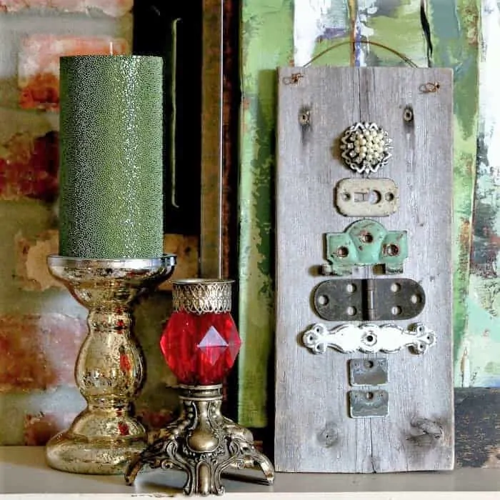 diy reclaimed hardware Christmas tree