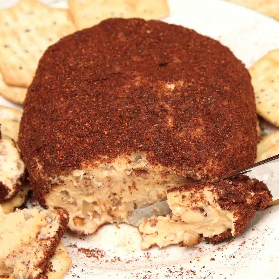 chili powder cream cheese and velveeta cheese ball