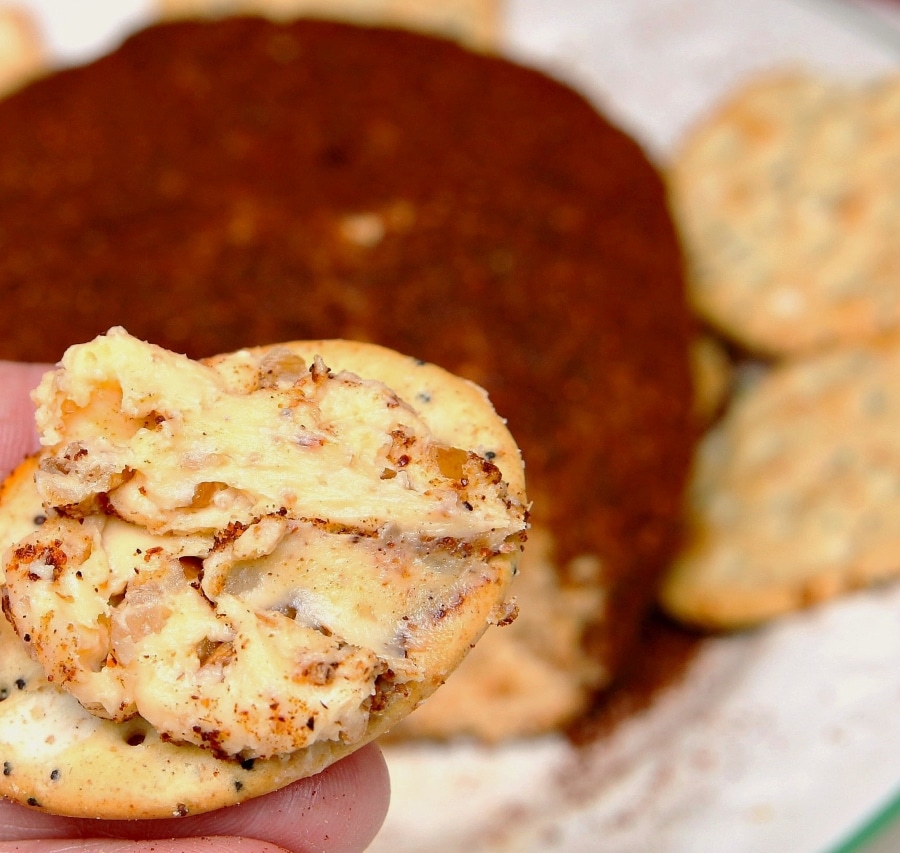 cream cheese and Vevetta Cheese Ball