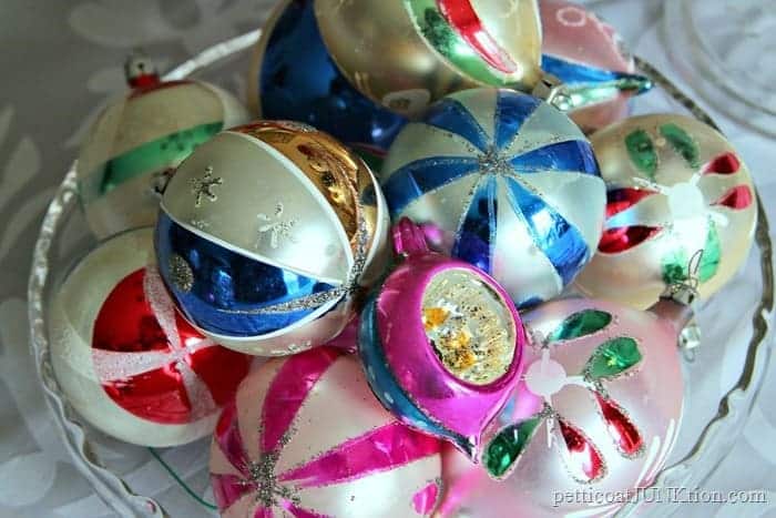 pretty glass Christmas ornaments