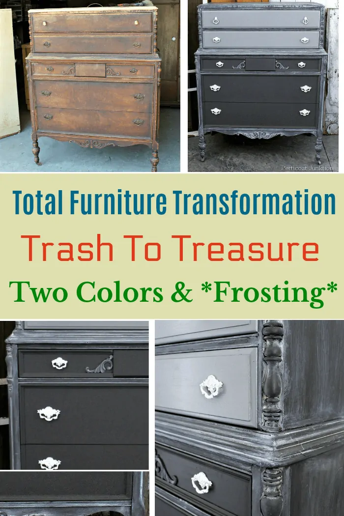 total trash to treasure furniture transformation