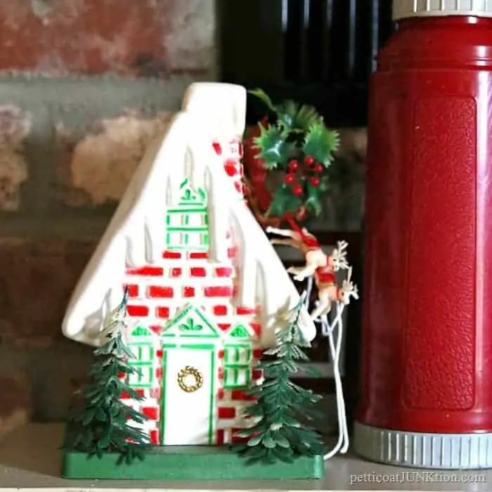 vintage Christmas house