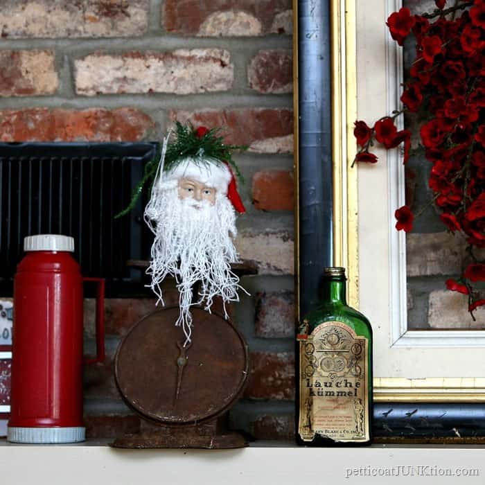 vintage mantel decorations