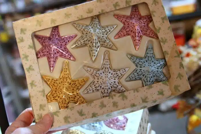 vintage star ornaments