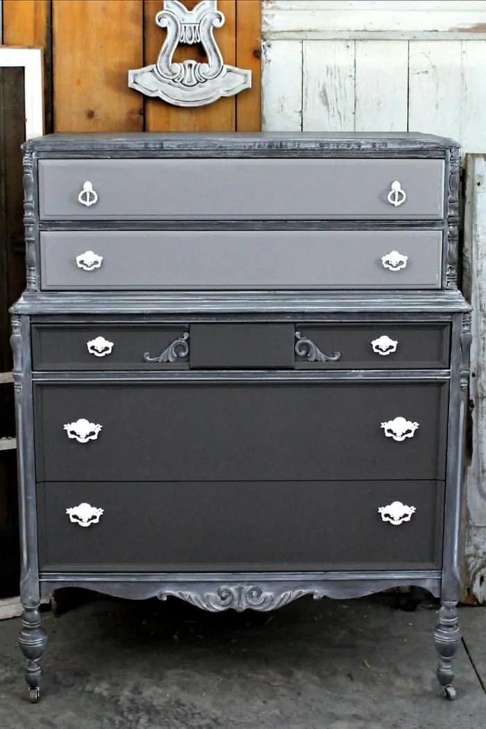 vintage trash to treasure furniture makeover