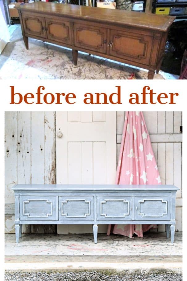 before and after furniture makeover