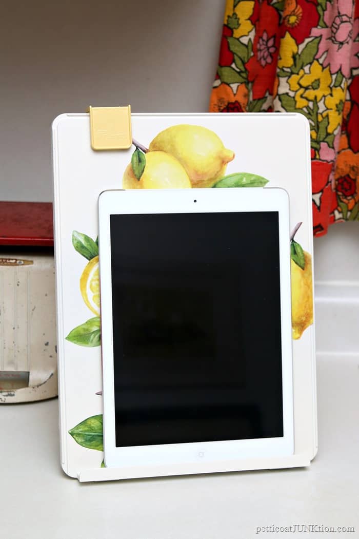 decorative diy iPad stand