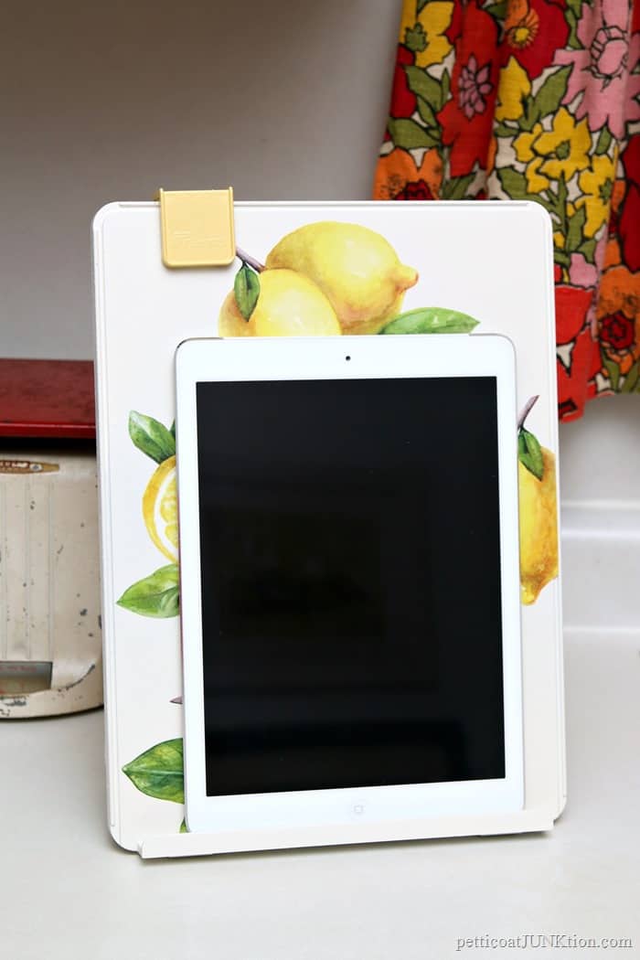 homemade ipad stand