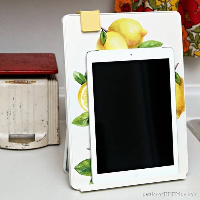 make an iPad stand out of a document holder