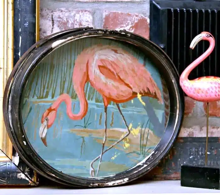 Pink Flamingo Paint By Number Art Repurpose Idea