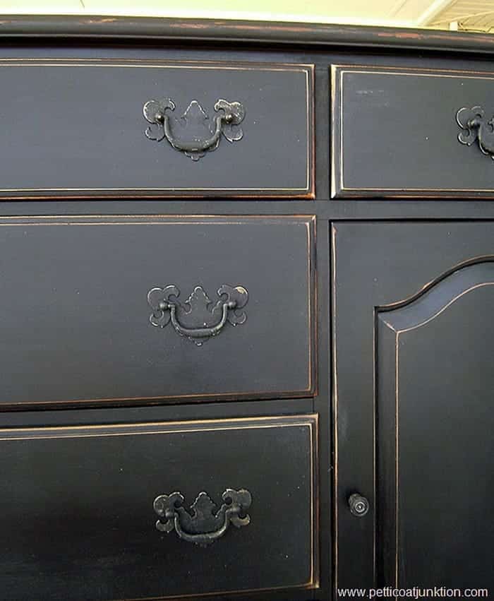 pretty spray painted hardware color black